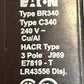 Eaton BR340, Overload Protection 3 Pole *Damaged See Pictures & Untested*