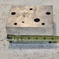 Hydraulic Manifold 6"x4 5/8"x3" Block | 3 Inlets | 2 Plugs | 3 Mounting Holes