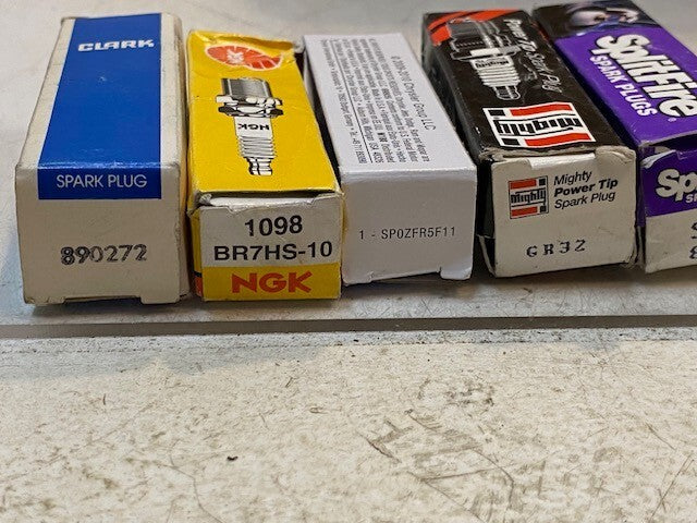 50lb Box of a Variety of Laser, Autolite, Bosch, SpitFire, Mopar Spark Plugs