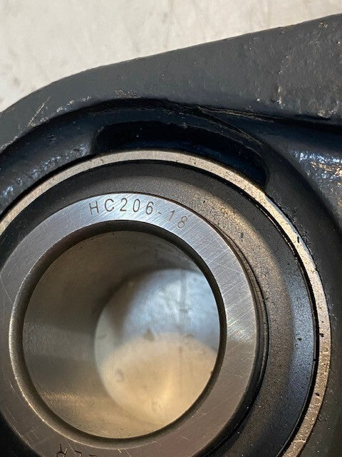 2 Quantity of Peer LP206 Flange Bearings w/ Insert Bearings HC206-18 (2 Qty)