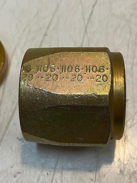 Hydraulic Hose Flange Coupling Fitting 1106-20 | 3-1/2" L 51mm OD 26mm ID