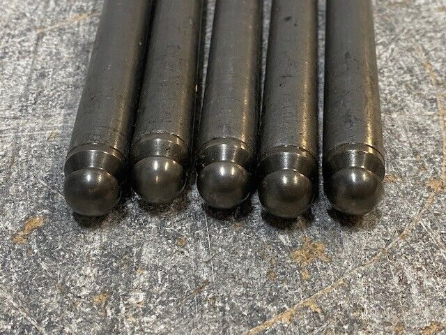 5 Qty of 14" Steel Valve Roller Push Rods 16mm OD 18mm Spiral End (5 Qty)