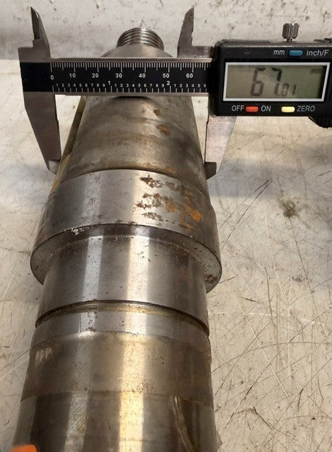 Hydraulic Pump Shaft 18-3/8 In Long Steel Drive Shaft Industrial 1329902C1-9E