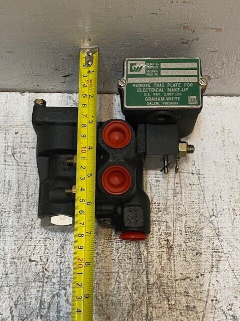 Graham-White Solenoid Valve 812-9-126 | 600-035 | 85-145 VDC 100-175 Psi