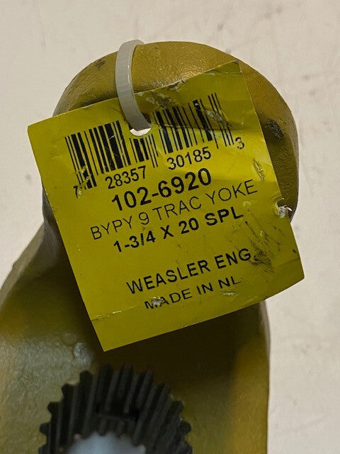 Weasler BYPY 9 Trac Yoke 102-6920 | 1-3/4 x 20 SPL 45mm Bore 41mm Pin Hole