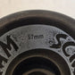 4 Quantity of Scream 57mm Roller Skate Wheels 38.6mm Wide 55.6mm OD (4 Qty)