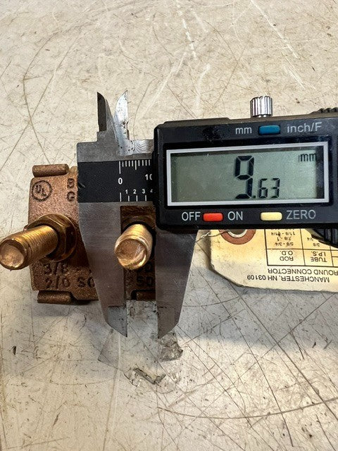 Burndy GP6429 Mechanical Copper Grounding Connector 3/8" IPS 3/8-3/4 2/0