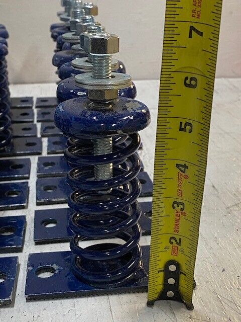 32 Lot of Free Standing Spring Mounts 6.5"x4.5"x2" Blue - (32 Quantity)