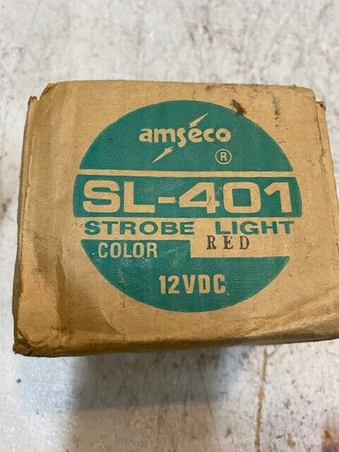 Amseco SL-401 12VDC Strobe Light Red Lens