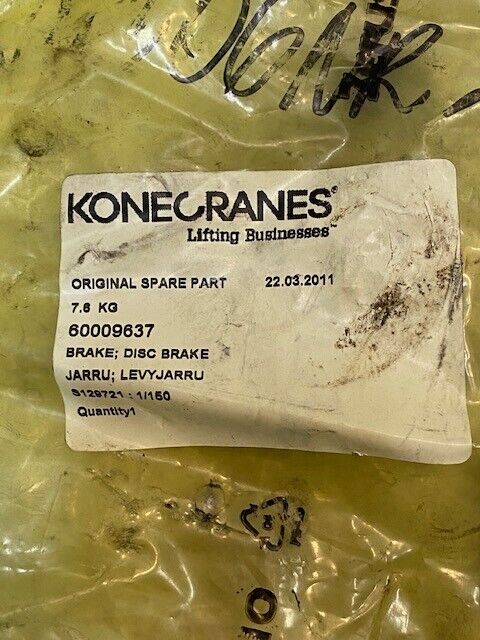 Kone Cranes 60009637 Disc Brake