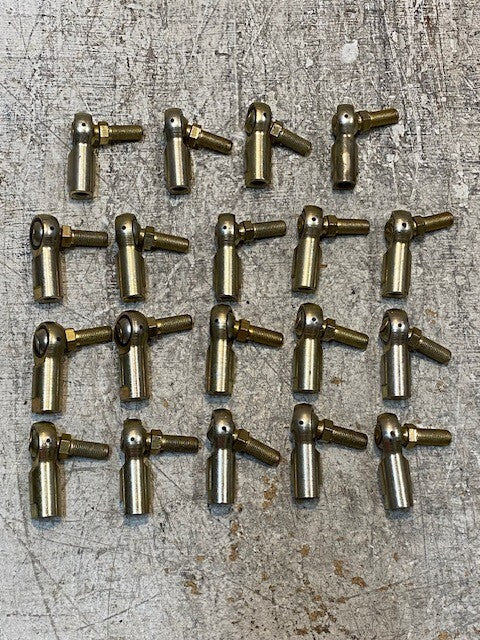 19 Qty of Ball Joint Tie Rod Ends 2-1/8" L 8mm ID 9mm Thread 17mm OD (19 Qty)