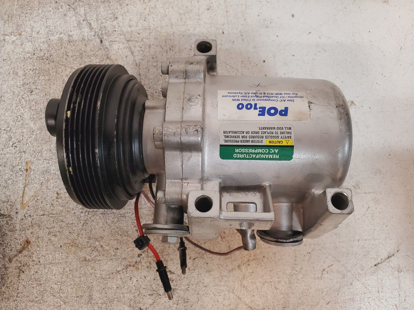 Remanufactured A/C Compressor PL899 | POE 100 | R12 & R134A