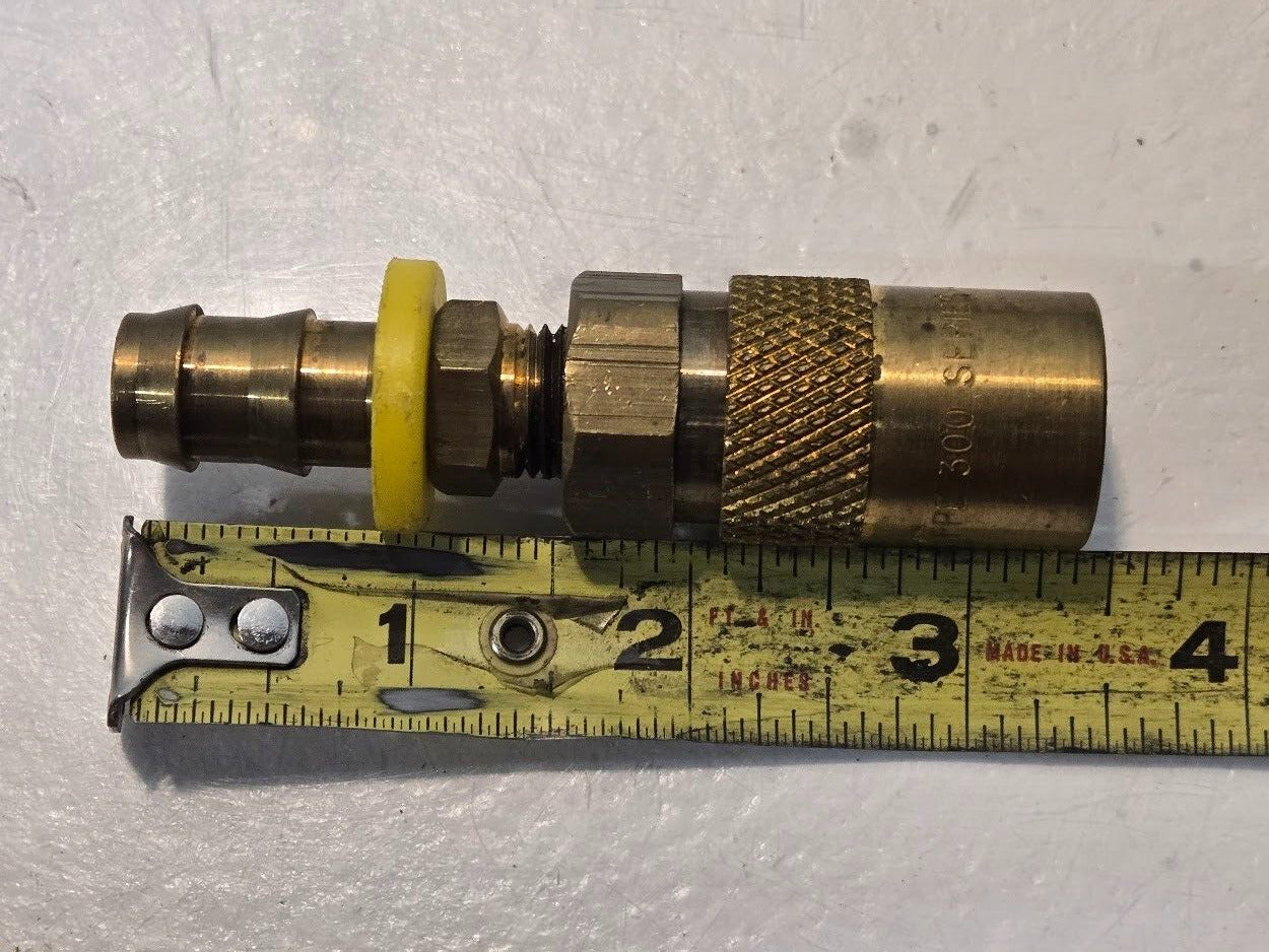 2 Quantity of PPE 300 Series 1/4" Quick Connect Fittings 3/8" Push-Lok (2 Qty)