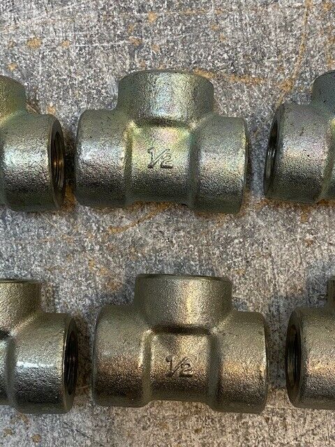 8 Qty of 1/2" Tee Coupling Fittings 59mm Length 18mm ID (8 Quantity)