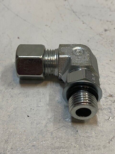 Parker Fluid Connector WEE10L9/16UNFCF Adjustable Locknut Elbow