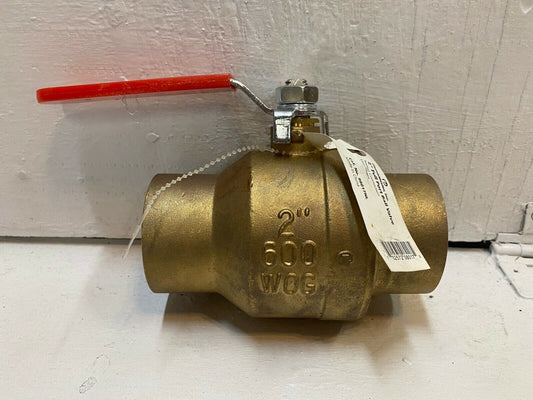 PlumbMaster 2" Full Port Brass Ball Valve 600 WOG Red Handle