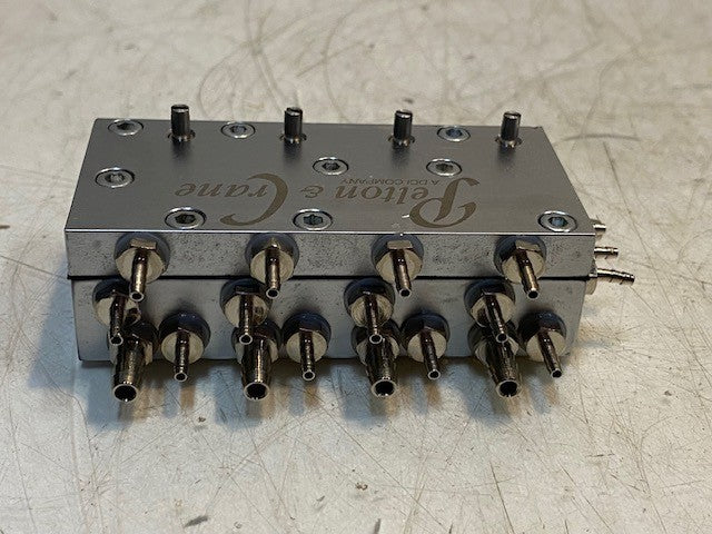 Pelton & Crane A DCI Company Air or Water Manifold Valve Block 3-3/4" L 1-7/8" W