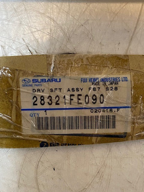 Subaru 28321FE090 Drive Shaft Assembly CBH2279L 27-1/2" Long 28mm Shaft