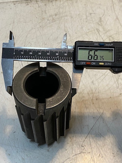 Shell Reamer 4" Long 2-1/2" Wide 37mm ID 70mm OD 16-Teeth