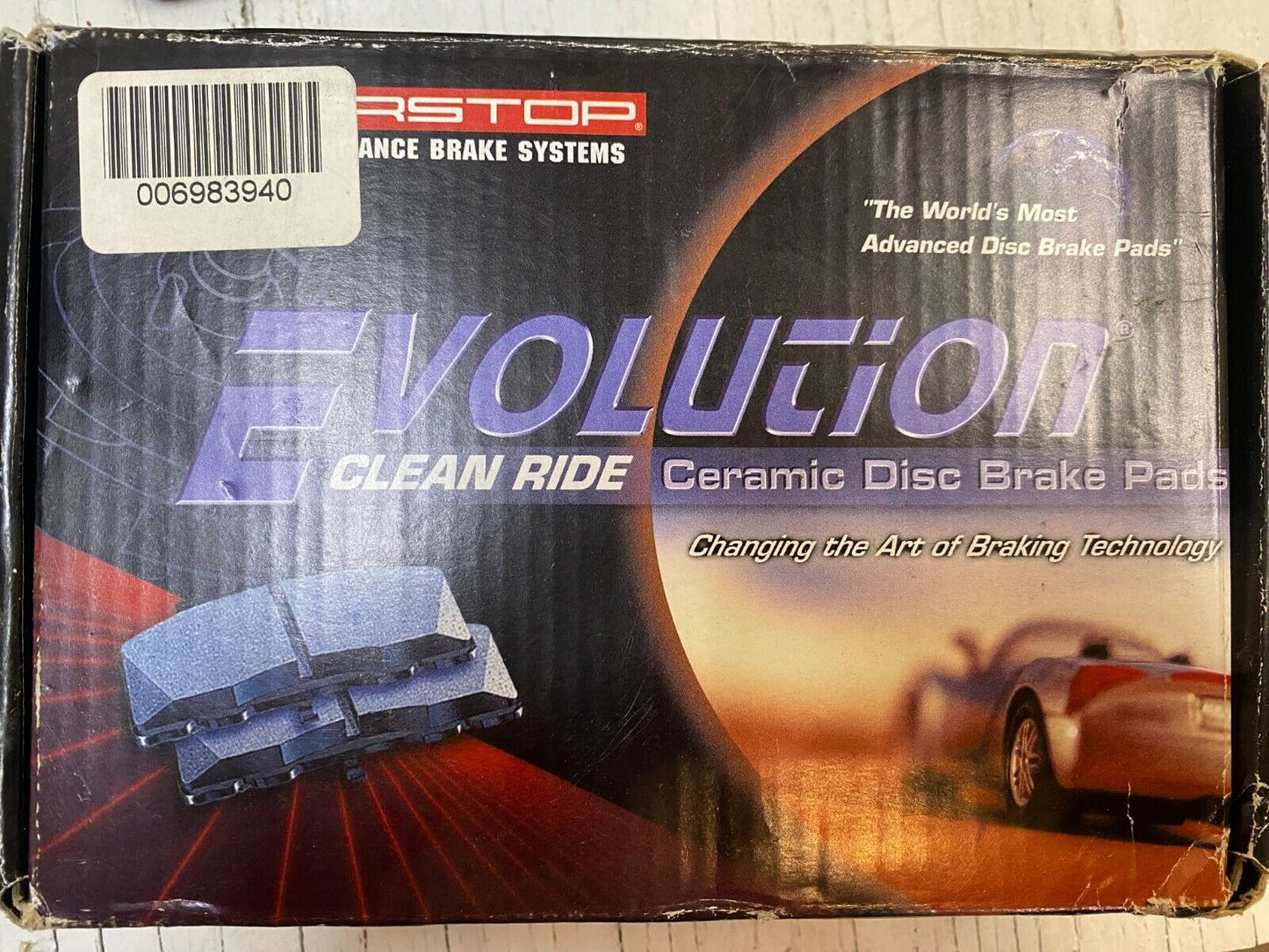 2 Evolution Clean Ride Ceramic Brake Pads Z16 16-898 | 20131101 (2 pack)