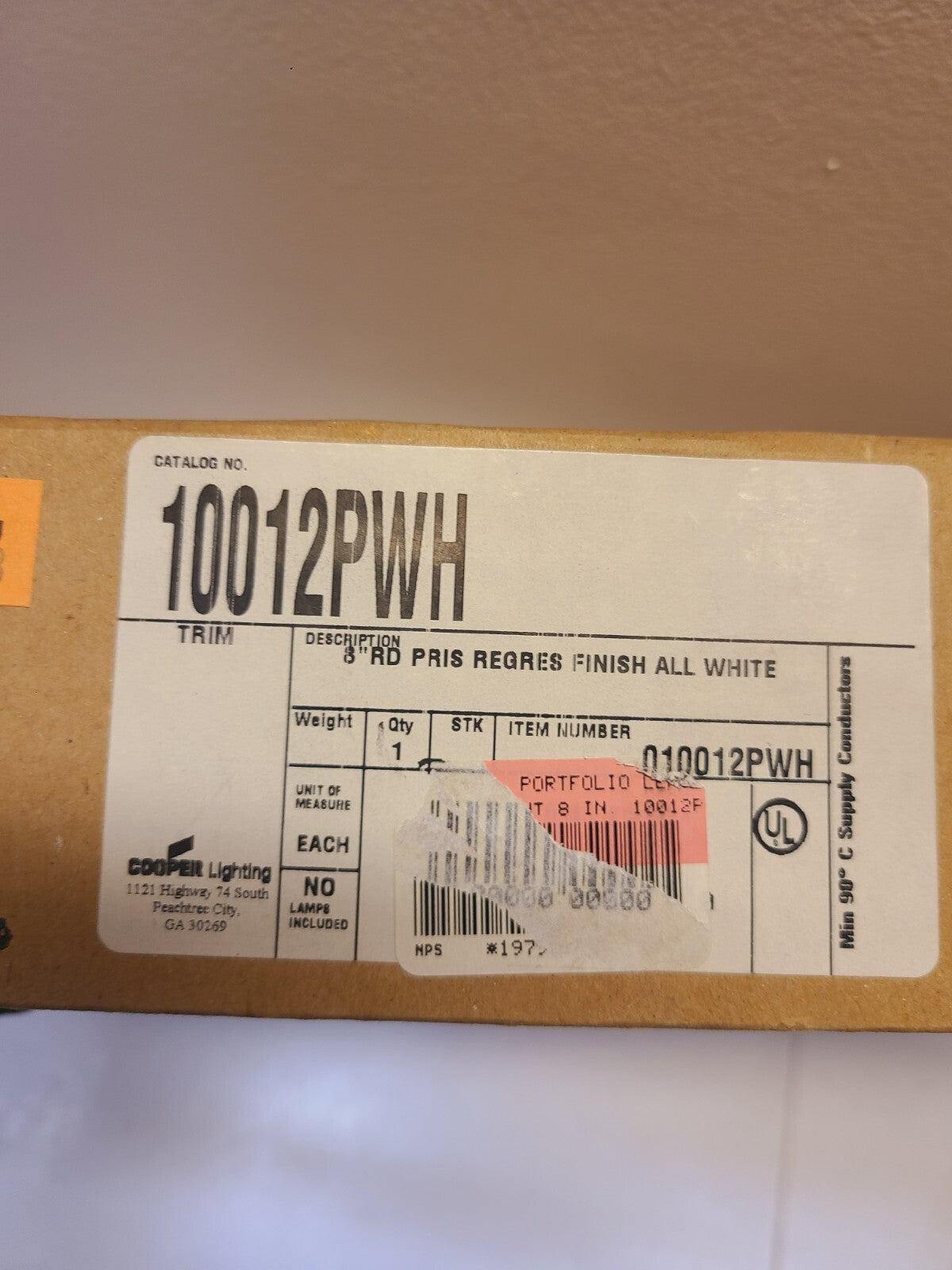 Portfolio 8" RD Recessed Regres Finish All White 10012-P | 10012 PWH