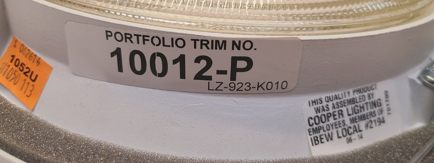 Portfolio 8" RD Recessed Regres Finish All White 10012-P | 10012 PWH