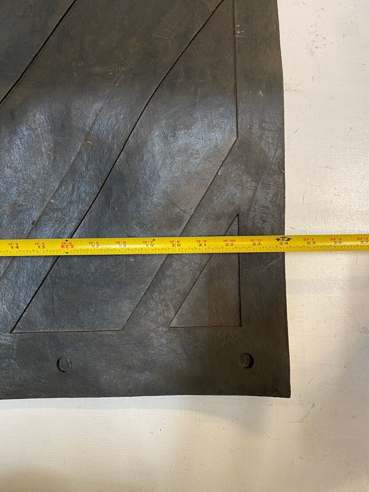 24" x 30" Black Mudflap 4 Holes