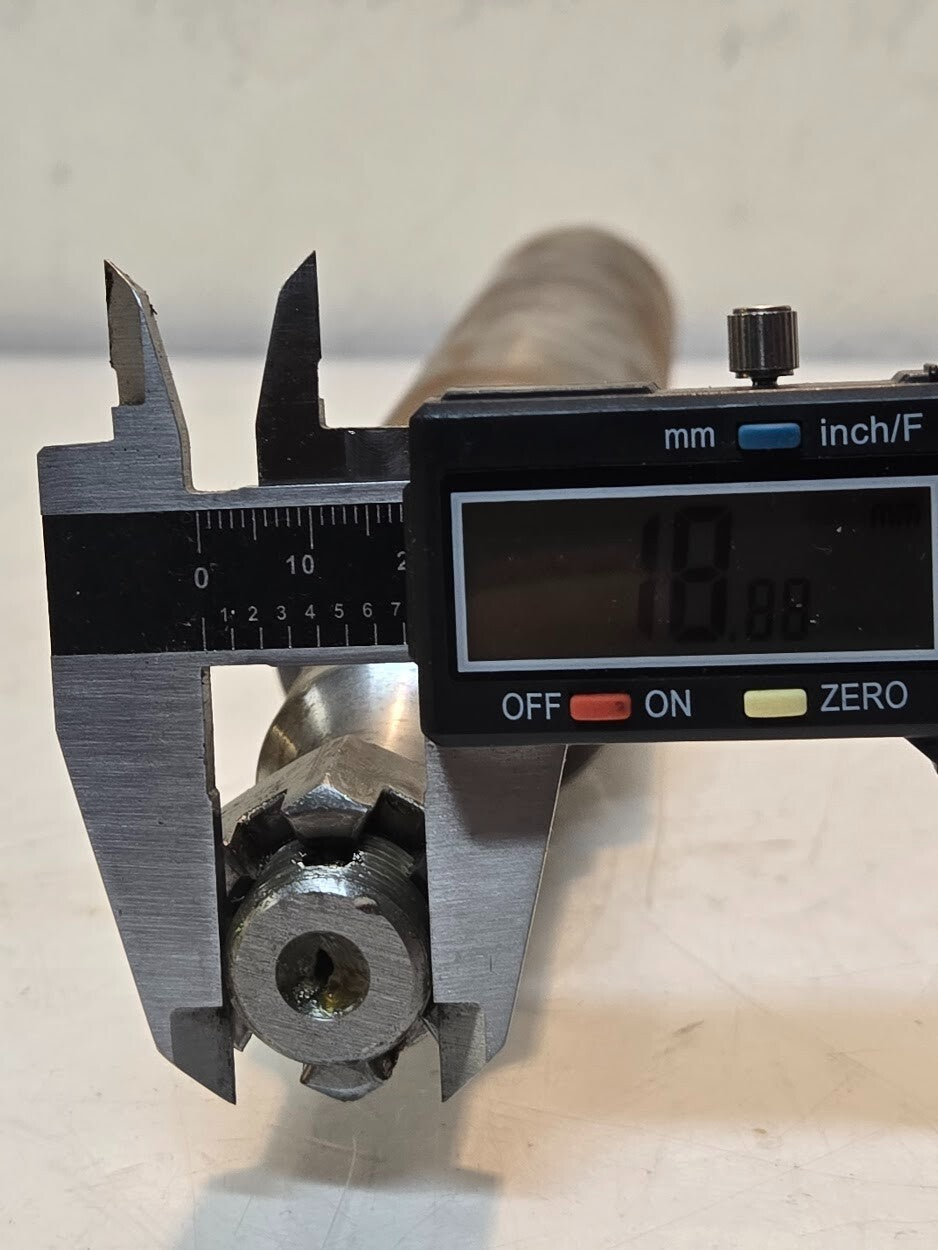 Spindle 208-019 w/ Castellated Nut for Schulte | 16.5" Long 2" Diameter