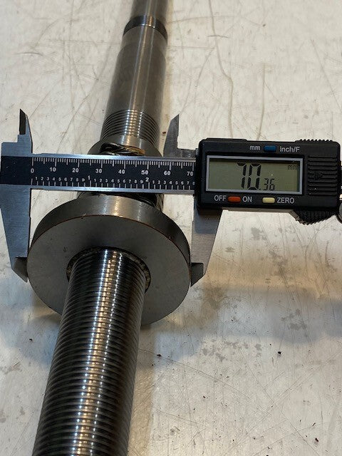 Ball Screw Actuator Assembly 18" L 20mm Thread 70mm OD 32mm Thread