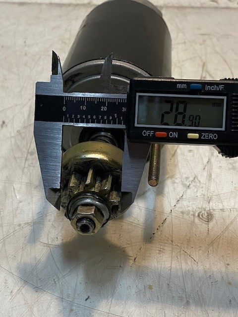Outboard Starter Motor 10" Long 79mm OD 6mm Thread 9-Teeth
