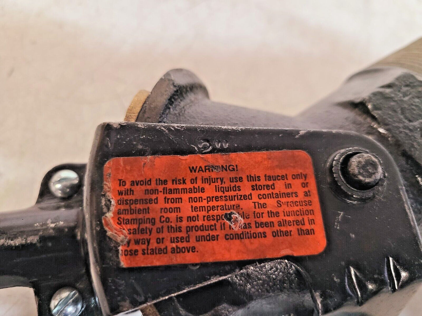 Syracuse Stamping Co. Cast Iron Bung Faucet 2" | ZE64