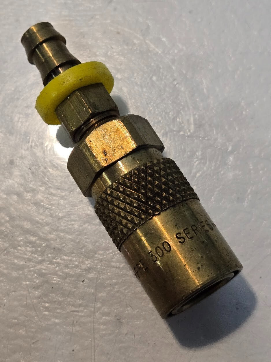 2 Quantity of PPE 300 Series 1/4" Quick Connect Couplings 3/8" Push-Lok (2 Qty)