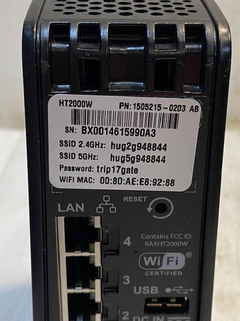 Hughes HT2000W Satellite Modem Router WiFi Internet Gateway 1505215-0203 AB
