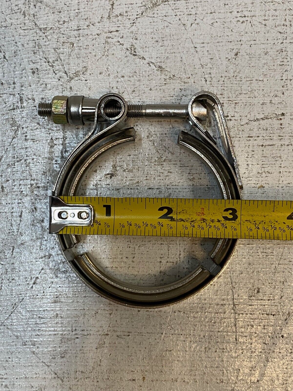 10 Quantity of 2.5” Stainless Steel V-Band Hose Clamps 3/4" Thick (10 Quantity)