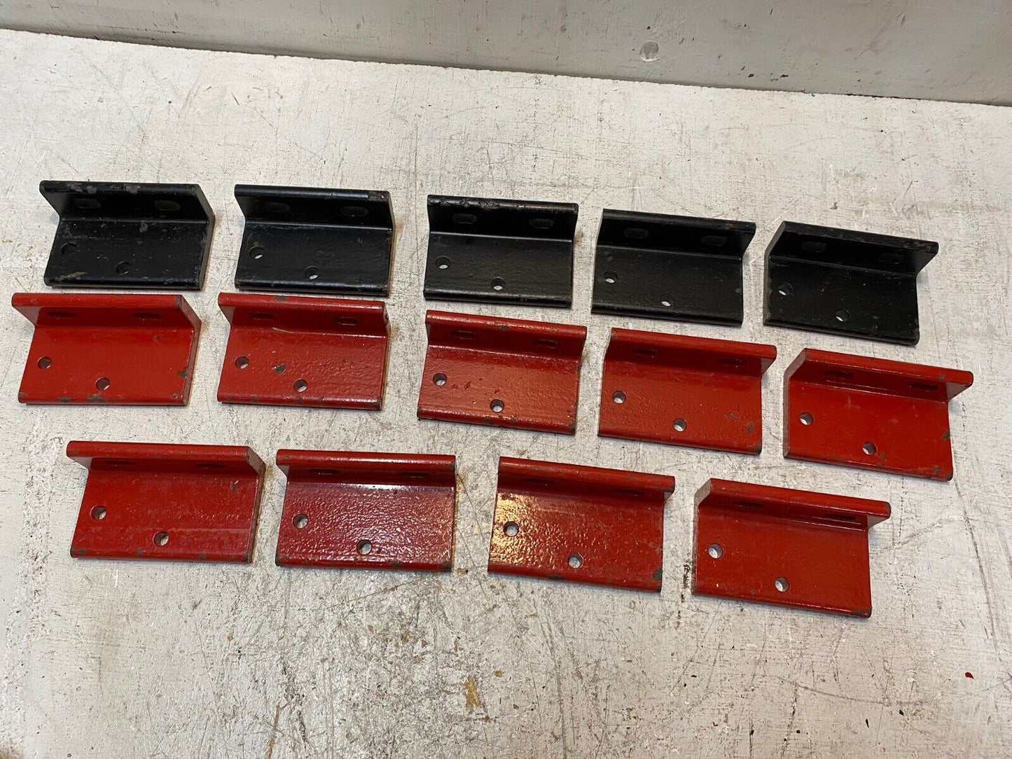 14 Quantity of Red & Black Mounting Brackets 5"x3"x2" (14 Quantity)