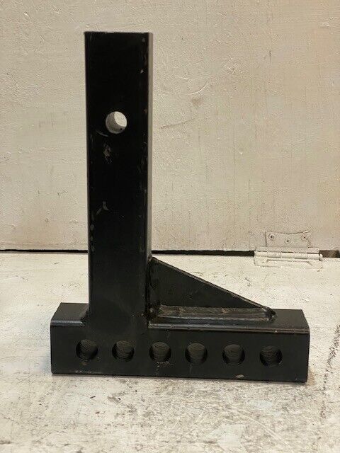 Adjustable Shank Hitch Bar 2" Receiver 6 Holes 11-3/8" Long 8-3/4" Wide