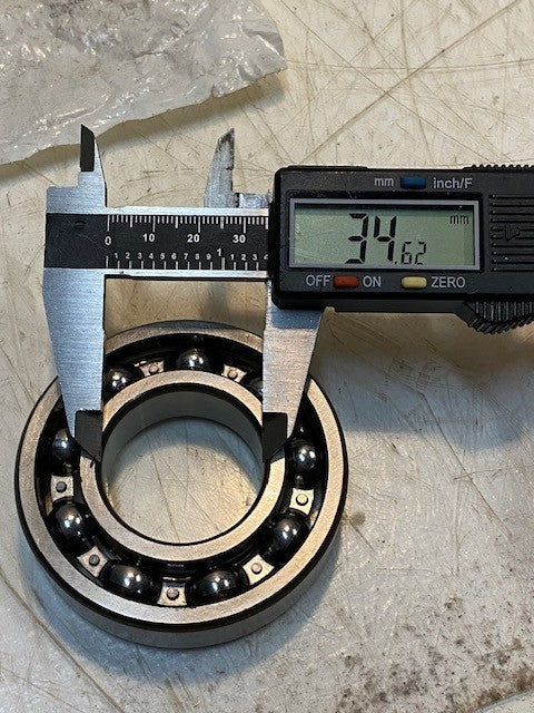 2 Quantity of HBC 6207 Deep Groove Radial Roller Open Bearings 3864 (2 Qty)