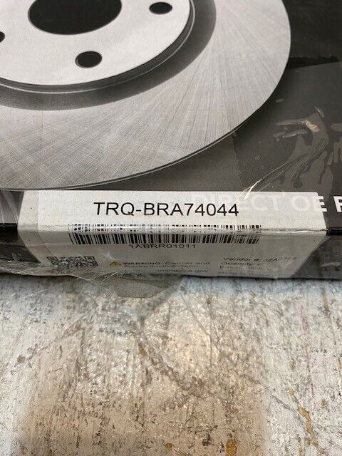 TRQ Brake Rotor BRA74044 | 53050 | 201028 Min Thk 10.4 MM