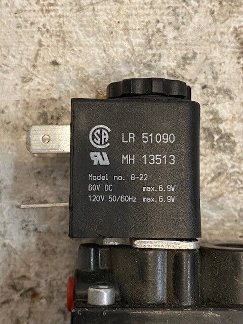 Arozone Aro Fluid Power Solenoid Air Control Valve A212SS-12O-A-G | H0O54