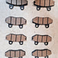8 Quantity of Scooter Brake Pads FJ007AA (8 Qty)