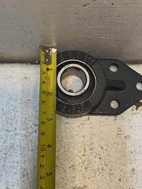 4 Qty of Peer Flange Bracket FB205 Insert Bearing UC205-16 | 25mm Bore (4 Qty)