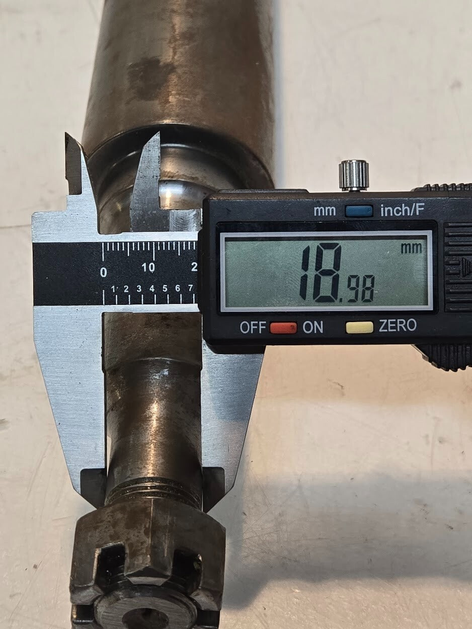 Spindle 208-019 w/ Castellated Nut for Schulte | 16.5" Long 2" Diameter