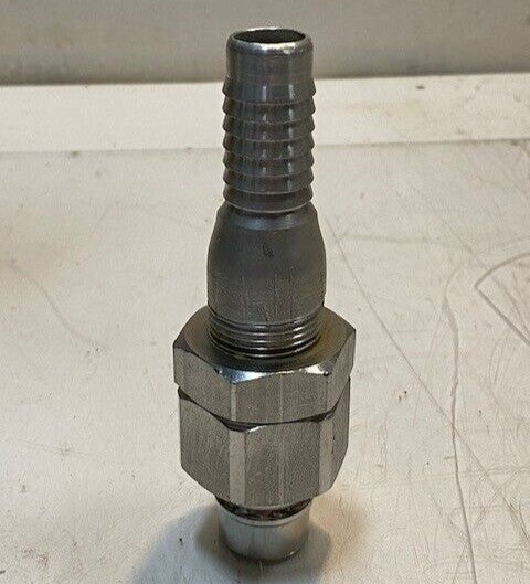 Male Flare Bulkhead Fitting SVHN-12 | 5" L 38mm OD 20mm Male End 19mm Female End