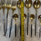 Jieyang Yigang Industry & Trade Co 24 pcs Black & Gold Silverware