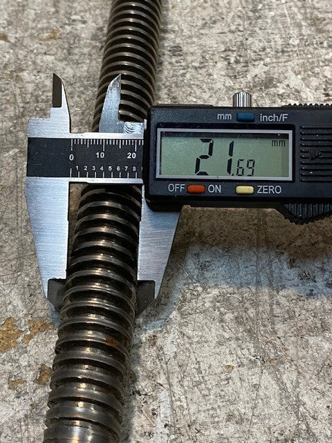 Acme Leadscrew 7015-17-4 | 27" Long 15mm End 22mm OD