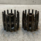 2 Qty of Cast Iron 3-3/4" W 4-1/4" H Crowned Wing Conveyor Pulleys 31806 (2 Qty)