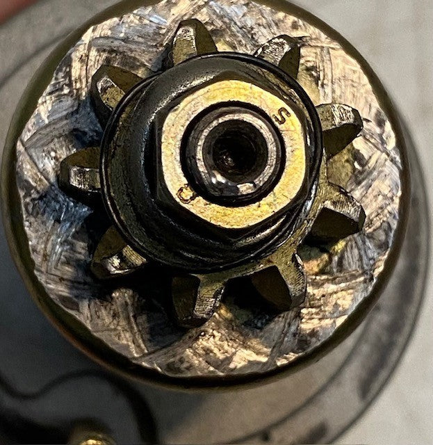 Outboard Starter Motor 10" Long 79mm OD 6mm Thread 9-Teeth