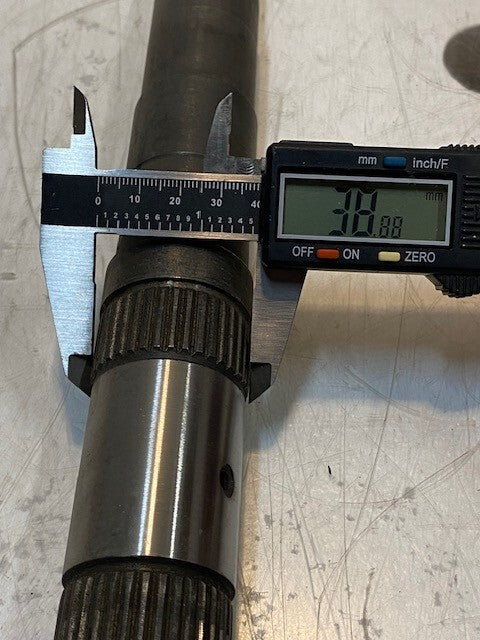 Transmission Output Shaft 20" Long 33mm End 31-Spline 39mm OD