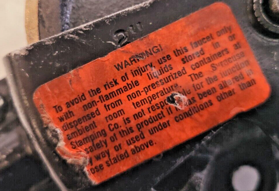 Syracuse Stamping Co. Cast Iron Bung Faucet 2" | ZE64