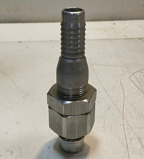 Male Flare Bulkhead Fitting SVHN-12 | 5" L 38mm OD 20mm Male End 19mm Female End